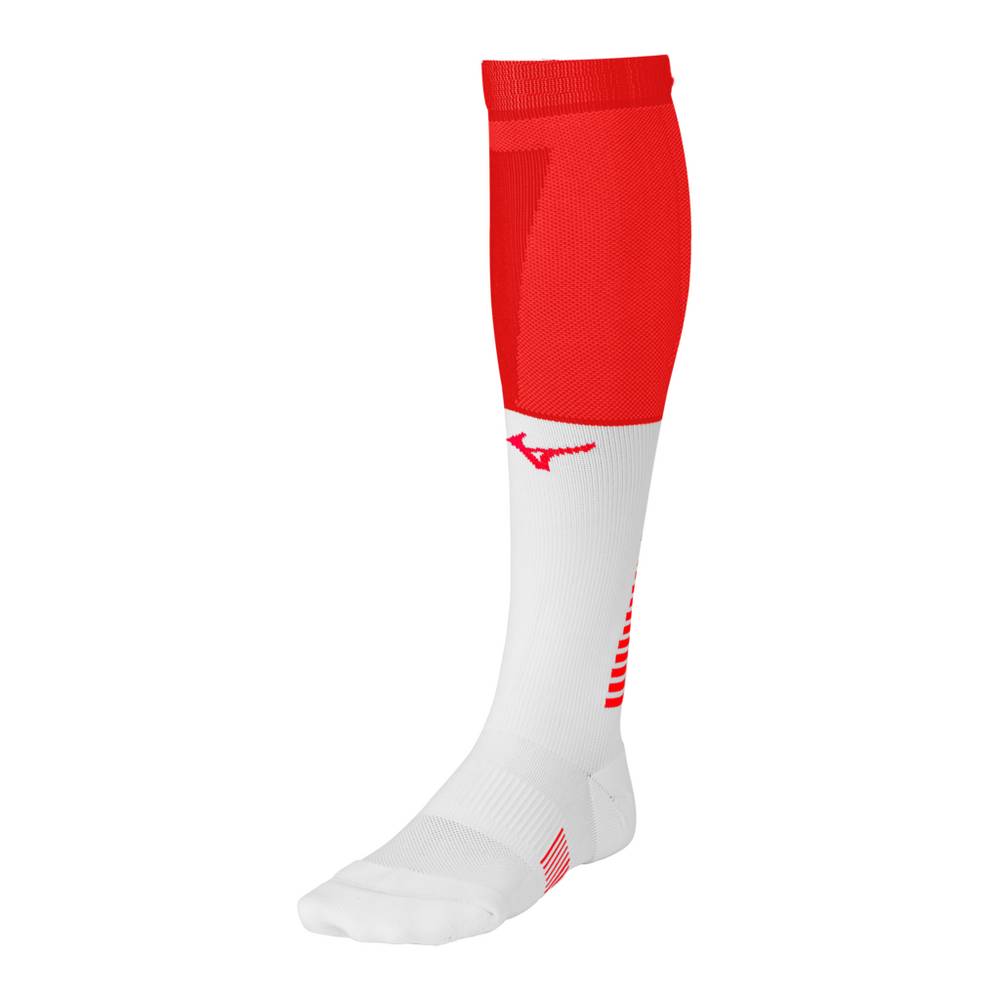 Mizuno Men's Diamond Elite OTC Baseball Socks Red/White (370259-CFJ)